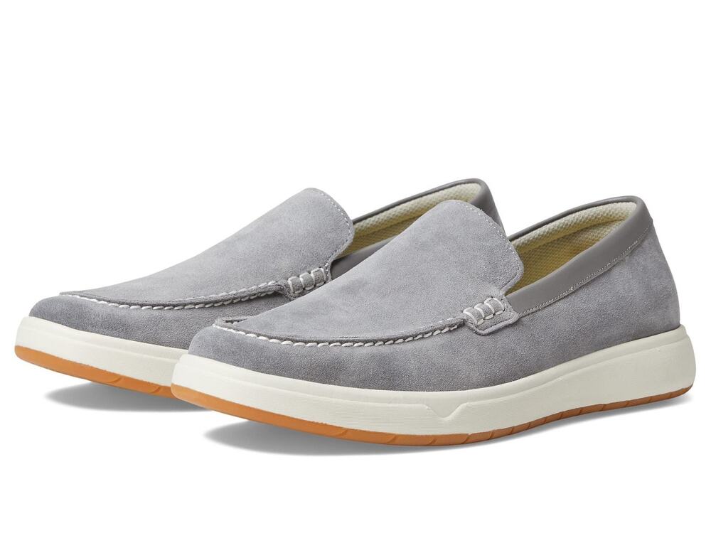 FLORSHEIM HEIST MOC TOE VENETIAN LOAFER MENS SLIP ON 7 DM US GREY